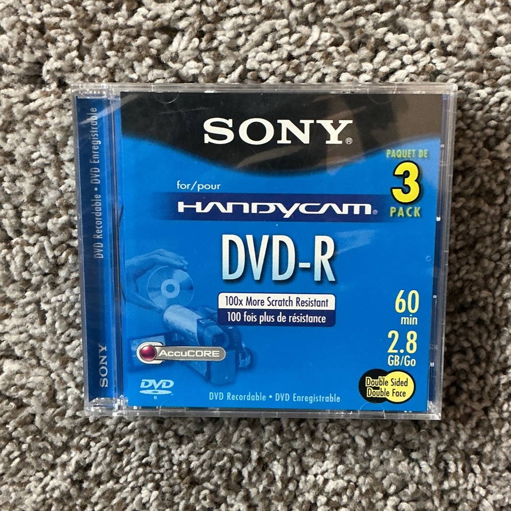 Sony Handycam DVD-R 3 Pack.